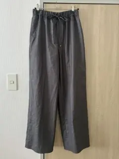ma couleur 杢調ツイルストレートワイドパンツ 36