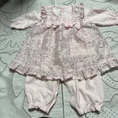 美品♡メゾピアノ♡カバーオール　トップス付き♡５０㎝ ー７０㎝