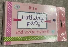誕生日　バースデー　パーティ　招待状　招待カード　インビテーション