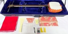 三味線和楽器 全長 約104㎝ 棹 約60cm 幅 約2.5cm ケース付き