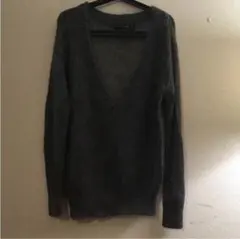 ZARA モヘアニットグレー