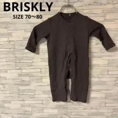 BRISKLY　ロンパース　【70〜80】　グレー　ベビー　着回し力抜群　可愛い