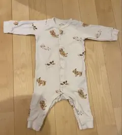 ジェラートピケ　ロンパース　70(70-80)cm 犬柄