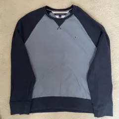 TOMMY HILFIGER トレーナー L ネイビー/グレー