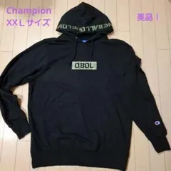 美品！Champion カモフラージュフード付きスウェット XXL