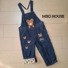 ミキハウス MIKI HOUSE デニムオーバーオール ロンパース90サロペット