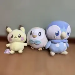 【大幅値下げ中】ポケモン ぬいぐるみセット3個　。ポケピース