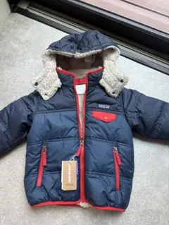 patagonia 4Tネイビー/レッド 中綿　ダウン