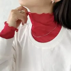 シアートップス 長袖 ハイネック