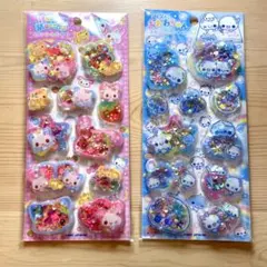 スパンコールパーティー　シール　あわわちゃん　ハッピーマーチ