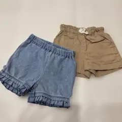 petit main ショートパンツ 2点セット 90cm 女の子