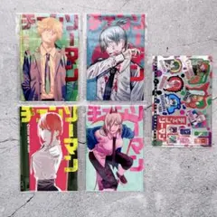 チェンソーマン 単行本風ノート 4冊 ＋ ホログラムステッカー2枚