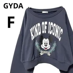 【美品】ミッキーマウスプリント　スウェットトレーナー トップス長袖　レディース