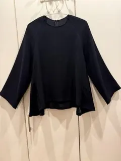 TALK TO ME 手織りコットンカディシャツ　ネイビー TALK TO ME 手織りコットンカディシャツ ネイビー - メルカリ