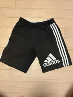 adidas キッズ ハーフパンツ ブラック　サッカー　ジュニア