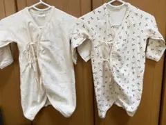 monbebe モンべべ　長袖　ロンパース 新生児　new born 2点のサムネイル