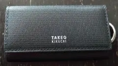 【used】TAKEO KIKUCHI ブラックキーケース