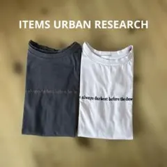 ITEMS URBAN RESEARCH ロゴTシャツ ノースリーブ2枚セット