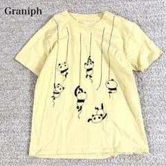 グラニフ 半袖Tシャツ ローリングパンダズ クルーネック コットン カジュアル