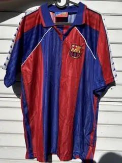 90s kappa バルセロナFC ヴィンテージ ユニフォーム ゲームシャツ 希少】90s Kappa FCバルセロナ ユニフォーム ゲームシャツ Lサイズ