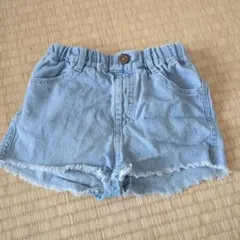 branshes ライトブルー デニムショートパンツ 100