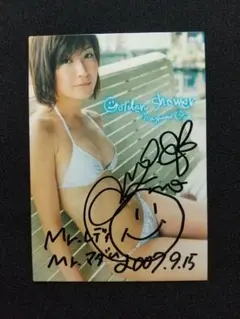 女優・小野真弓・直筆サイン・トレーディングカード/グラビア