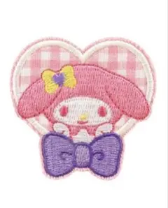 グルマンディーズ 刺繍モバイルステッカー サンリオキャラクターズ マイメロディ