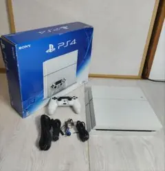 動作品】 SONY PS4 CUH-2200Aホワイト 本体 - メルカリ