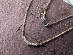 agete K10 ダイヤネックレス