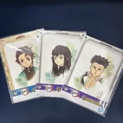 一番くじ鬼滅の刃　台紙付ミニポスター　竈門炭治郎　時透無一郎　悲鳴嶼行冥