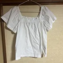 GAP オフショルダー 半袖 トップス XS ホワイト