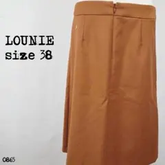 LOUNIE ロウニー ミモレ丈スカート 38 ブラウン きれいめ 0865のサムネイル