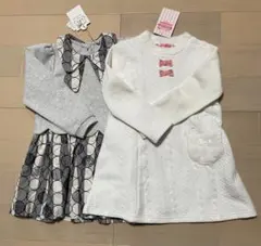 新品　2点　アプレレクール　ワンピース　110 キッスドロップ　リボン