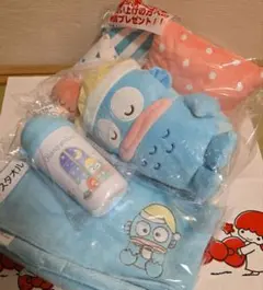 ハンギョドン　まとめ売り　ぬいぐるみ、くじ12点セット⭐︎ ハンギョドン当たりくじ🩵 欲しかったテーブルとぬいぐるみとポーチが