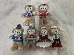 ダッフィー・シェリーメイ　ぬいぐるみバッチ 6体セット