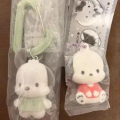 ポチャッコ　カラフルカラビナマスコットチャーム　ふわふわフロッキー