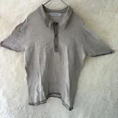 【ARTISAN】ニットポロシャツ 半袖 シルク混 上品 きれいめ Mのサムネイル