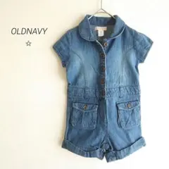 USA OLDNAVY オールドネイビー デニム つなぎ オールインワン 110