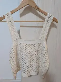 keitto かぎ針編み風　ビスチェ　ベスト