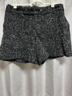 ツイードブラック系 ショートパンツ Mサイズ