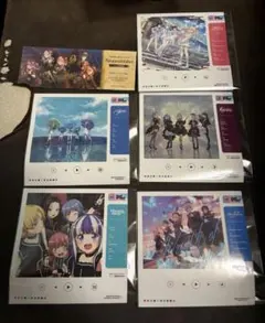 뱅드림 オーディオ・ビジュアルフェア 再生画面風メモリアルステッカー 세트