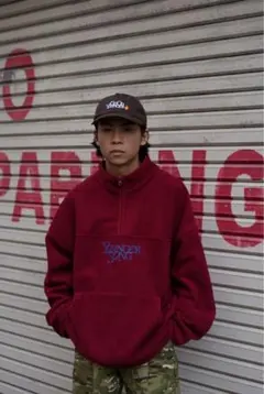 YOUNGER SONG Fleece Half Zip Pullover