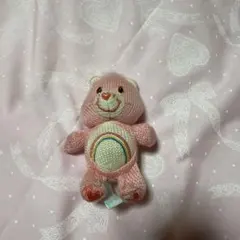 ケアベア ピンク　虹のピンクぬいぐるみ