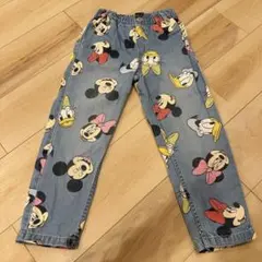 H&M Disney ミッキー柄 ロングパンツ 5-6Y