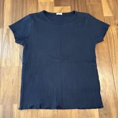 半袖カットソー　リブ　150 GU