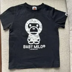 超美品⭐️BAPE KIDS BABY MILO Tシャツ ブラック 120正規品のサムネイル