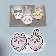 ୨୧ちいかわ୨୧ちいかわ ハチワレ うさぎ ステッカー 2枚セット③