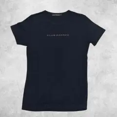 【古着】 CLUB MONACO ロゴ 半袖Tシャツ M 黒 日本製のサムネイル