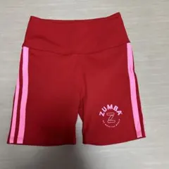 ZUMBA 正規品Sサイズ　トレーニングショーツ 赤