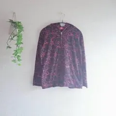 ［Disney］ミニー柄パーカー(M)/総柄 ディズニーリゾート 公式 羽織り